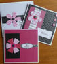 Pack of  3 Ditsy Print Birthday Cards