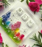 Mum Fused Glass Trinket, Ring or Pin Dish (Rainbow Country Meadow) - Image 2