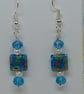 Turquoise Millefiori Earrings - Image 7