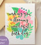 Plantable Wildflower Birthday Card, Eco Friendly Gift, Handmade in the UK