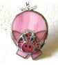 Pig Suncatcher Stained Glass Handmade Pink Piggy - Image 5
