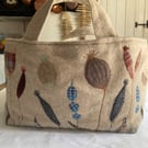 Soft bodied woollen storage basket.