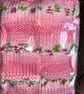 Beautiful handknitted baby blanket in Hayfield Baby Blossom Chunky