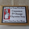 Cinnamon and Orange Palm Free Soap, 100g Bar