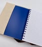 Reusable Appliqué A5 Notebook Cover with Notebook Included – Handmade Blue Flora - Image 7