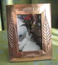 Handmade Copper Frame, Leaf Design - Image 1