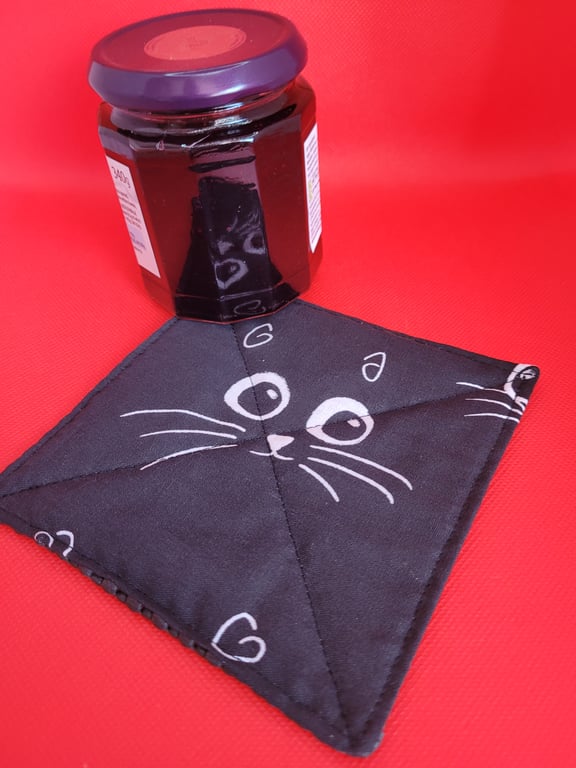 Jar Opener Black Cat Face