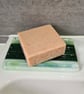 Large green fused glass soap dish - Image 4
