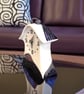 Whimsical Purple Porcelain Clock - Image 1