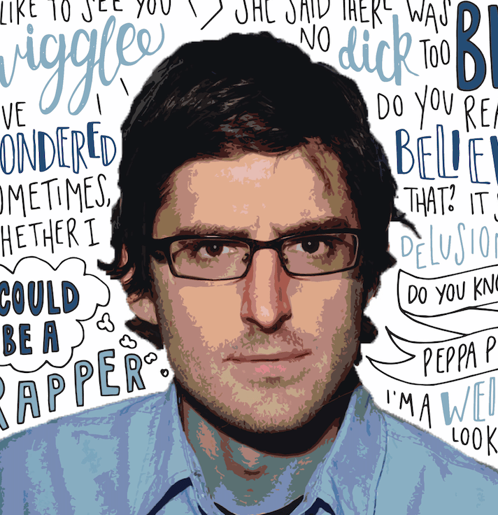 Louis Theroux INSPIRED Poster, Print with Quotes Folksy - Main Image