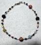 Sterling Silver and Gemstone Stars and Planets Anklet - Image 4
