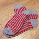 Duo colour knit socks size 4-5