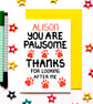 Personalised Thank You, Pet Sitter, Vet Card From The Dog, Cat, Pet, Fur Baby - Image 1