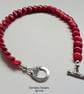 Eco Red Bamboo Coral Bracelet - Image 3