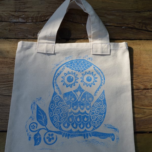Owl print bag