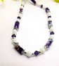 Turquoise and Purple Imperial Jasper Necklace - Image 2