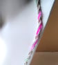 Silver Chainmaille Chain And Pastel Rainbow Crystal Twist 17-19 Inch - Image 3