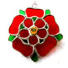 Lancashire Rose Suncatcher Stained Glass 