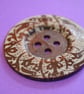 Giant Wooden Buttons 60mm Natural Brown Button Huge Large Floral (G1) - Image 4