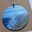 Unique Hand Painted Wooden Decorations. Summer Sparkles 