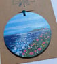 Unique Hand Painted Wooden Decorations. Summer Sparkles 