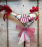 Whimsical stitch farmhouse chicken! 
