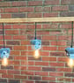 Beam Lamp with Triple Pendants, Unique Industrial Look Ceiling Light - Image 2