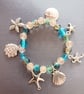 Elasticated nautical charm and bead bracelet - Image 5