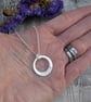 Sterling Silver Hand Stamped Warrior Necklace - JBJ2005 - Image 2