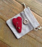 Liberty fabric felt charm brooch badge - Image 2
