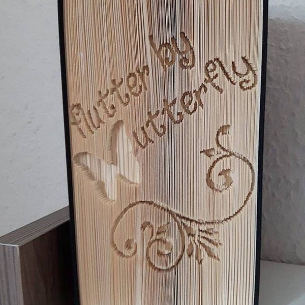 Butterfly, CUT & FOLD Book Folding Pattern - EMAILED PDF PATTERN