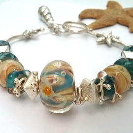 Boro Glass Bead Bracelete 