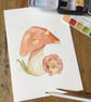 Watercolour Hedgehog Illustration - Calm  - Image 4