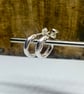 Handmade Sterling Silver Huggy Earrings Hoop Studs Small Silver Hoops - Image 2