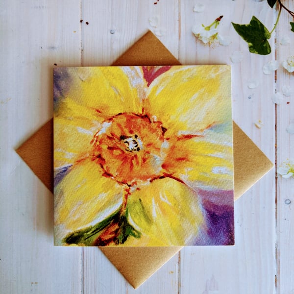 Daffodil love greeting card
