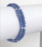 Blue Agate Wrap Bracelet - Choker  - Image 1
