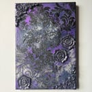 Phantom Flora - Abstract Acrylic Floral Shimmer Painting