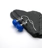 blue glass earrings