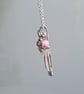 Pink 925 Silver & Rose Quartz Necklace Pendant Gift Crystal Jewellery Jewelry - Image 8