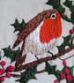 Robin on Holly Embroidery - Image 2