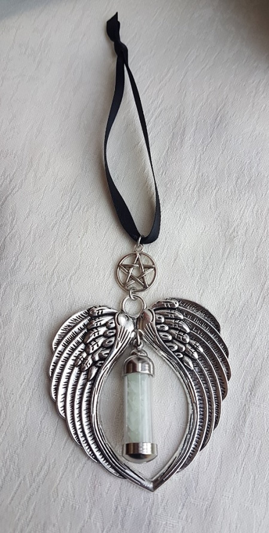 Gorgeous Angel Wings Hanging Decoration with Pentacle.