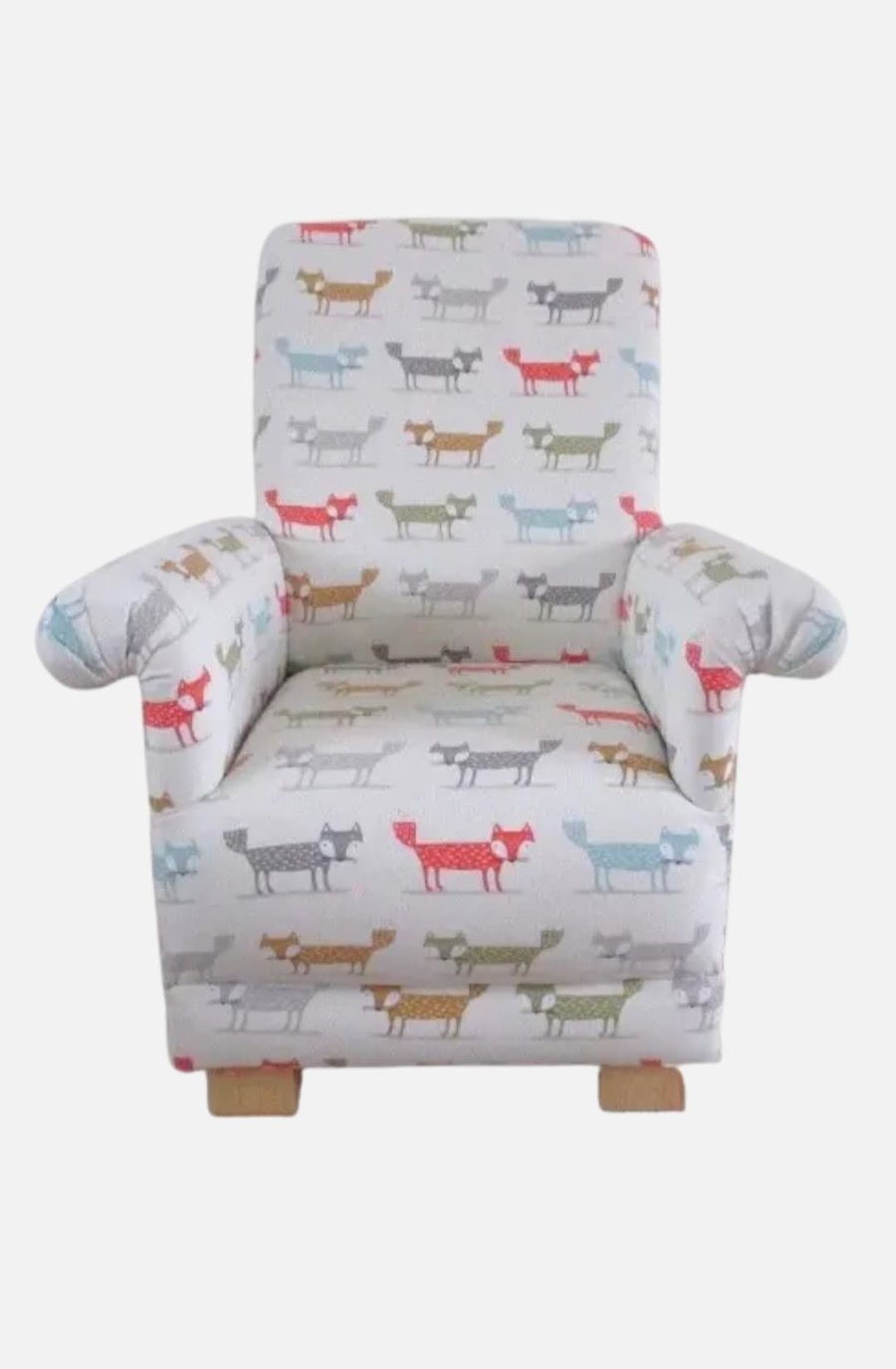 Child's Chair Mr Foxy Fox Fabric Armchair Kid's Nursery Bedroom Animals Baby