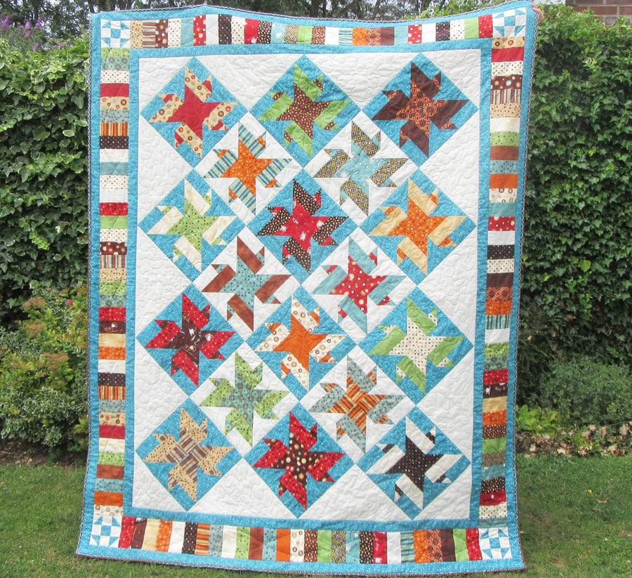 Coffee Lovers Patchwork Quilt