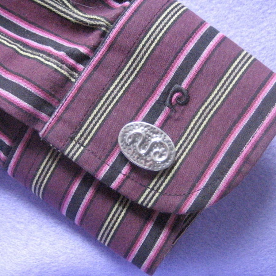 REDUCED!Snake cufflinks in pewter