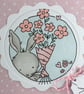 Handmade any occasion card - bunny bouquet - Image 2