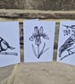 Iris blank greetings card (A6) - Image 3
