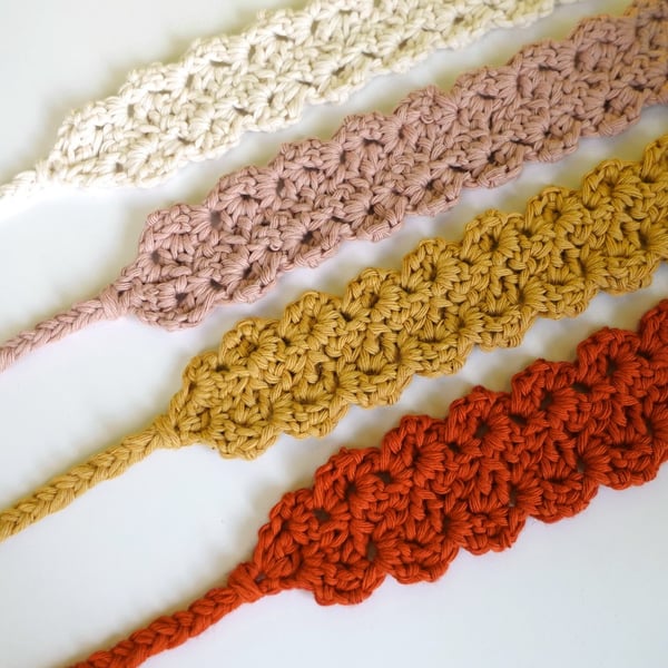 Cute Crochet Headband - Summer Festival Vibes - Gift for Young Woman