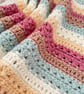 Pink Crochet Baby Blanket - Handmade - New Baby Girl - Nursery Keepsake - Image 7