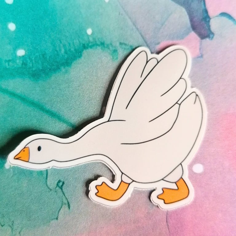 Running to the Bookstore Vinyl Sticker