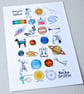 Space Alphabet Science Art Print - Image 2